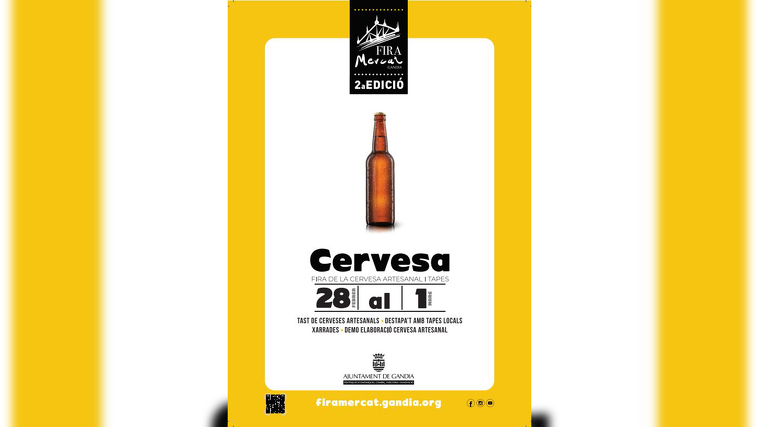 Cartell de la I Fira artesanal de cervesa i tapes