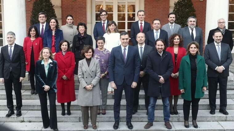 Foto de l'actual Govern d'Espanya