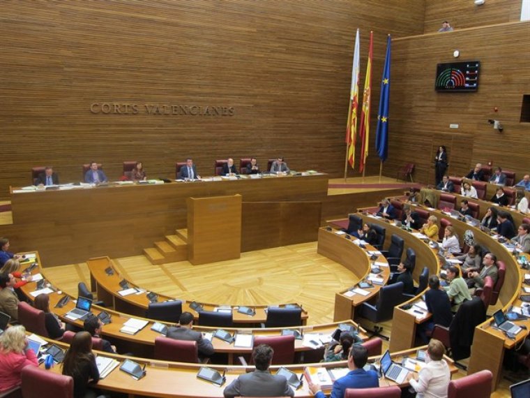 Sessió parlamentària a les Corts Valencianes