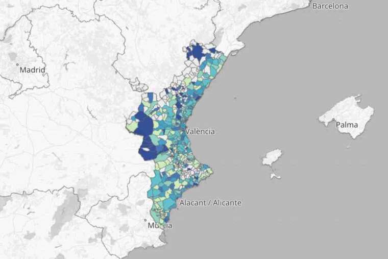 19 localitats valencianes han registrat positius en els últims 4 dies