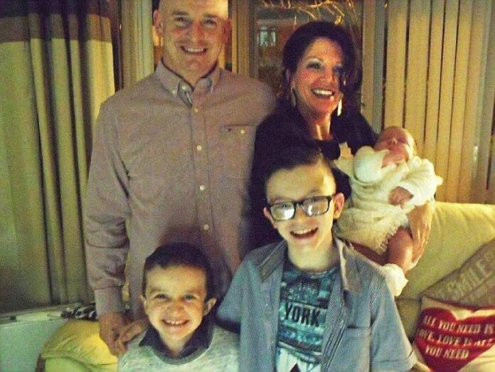 Sean McGrotty y su familia