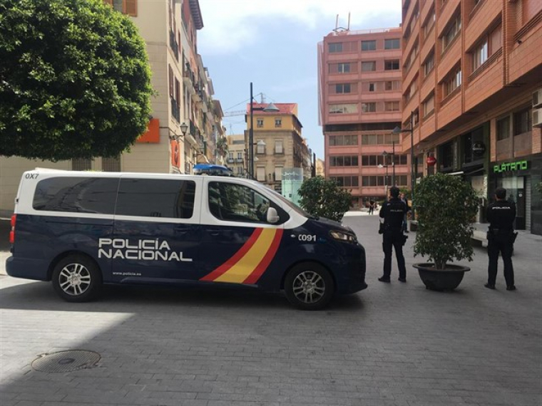 Imatge de la detenció Policial a Alacant