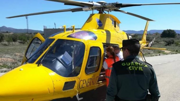 Imatge de l'helicòpter de la Generalitat Valenciana