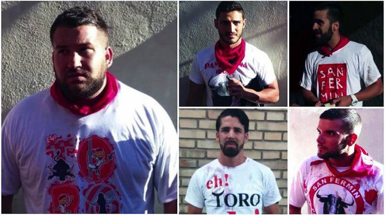 Las fotos que realizaron los agentes para identificar a 'La Manada'