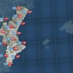 Previsió de l’oratge al llarg del dimecres 14