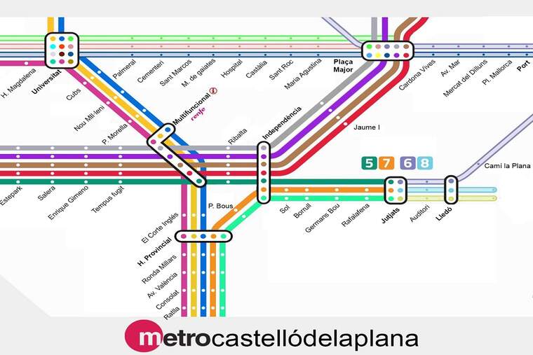 Xarxa metro de CastellÃ³ de la Plana