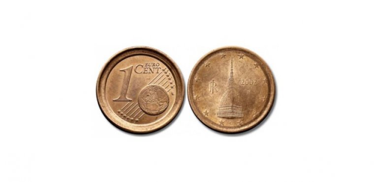 Imagen de la moneda de 1 céntimo italiana que podría valer 6.000 euros