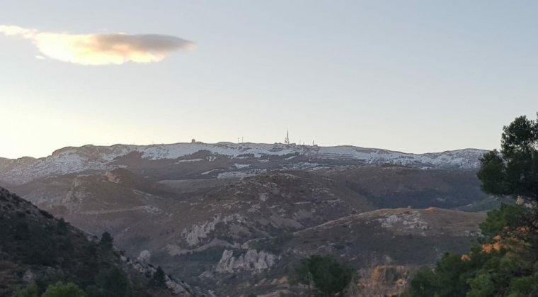 Neu a la Serra d'Aitana