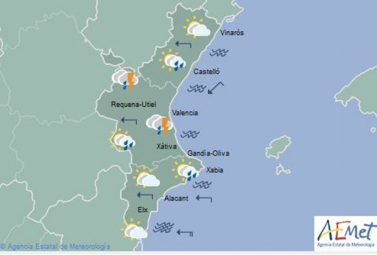 Previsió general per al cap de setmana del 8 i el 9 de setembre