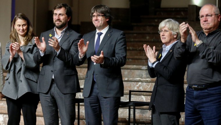 El president Puigdemont i els consellers Ponsatí, Comín, Serret i Puig