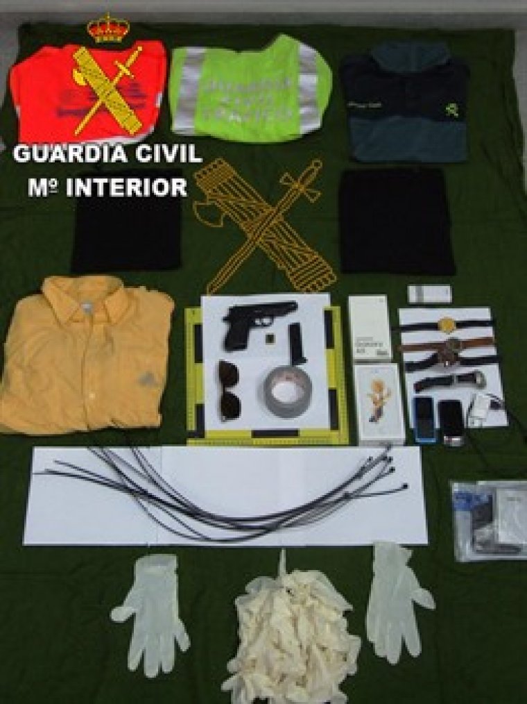 Material initervingut per la Guàrdia Civil