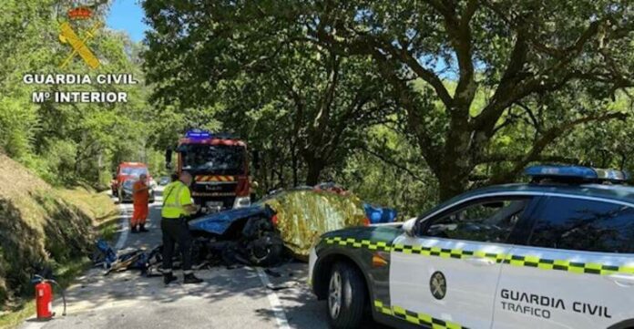Imatge de l'accident de trànsit Galícia