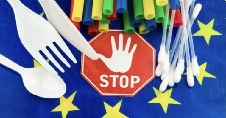 Palletes, bastonets i plats de plàstic quedaran prohibits des d'este dissabte en tota la UE