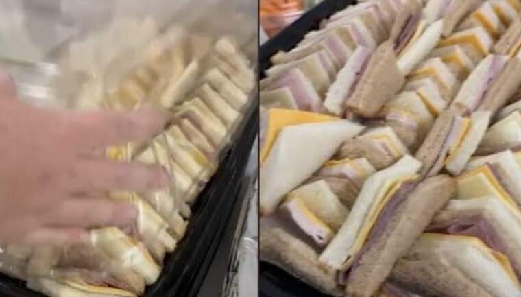 Una dona mostra com un supermercat es va prendre la seua comanda de sandvitxos al peu de la lletra