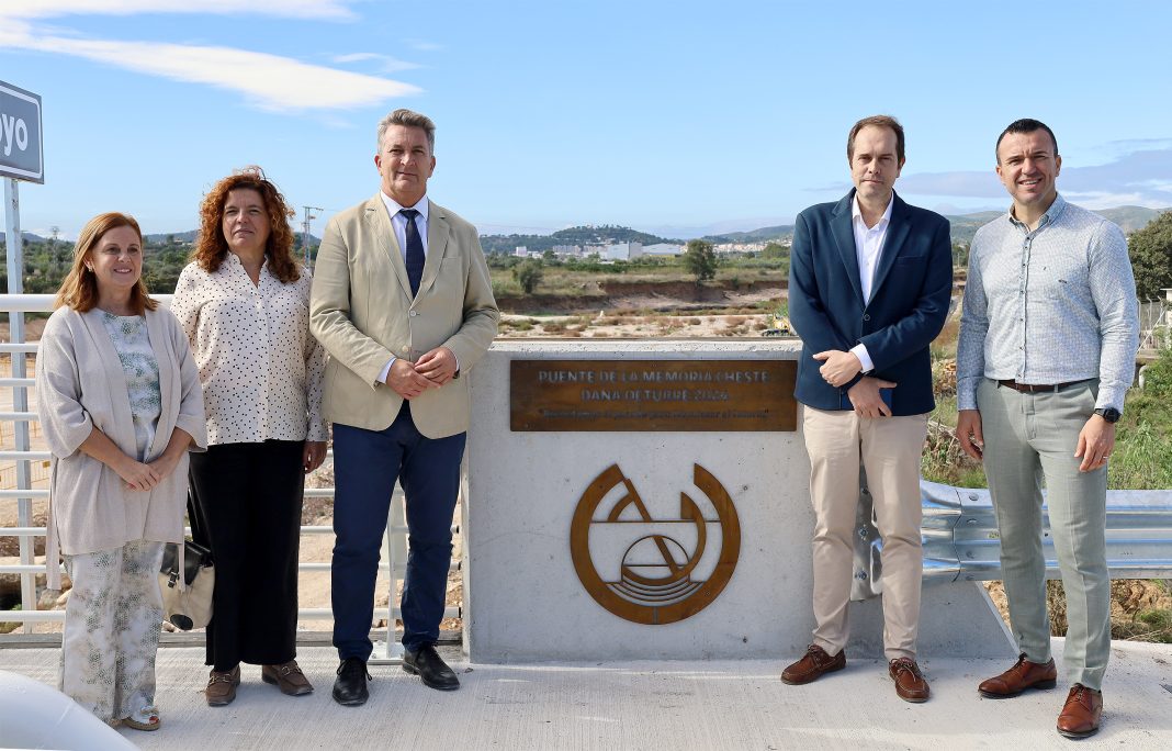 La Diputación de Valencia reabre el domingo el puente de Cheste como Puente de la Memoria