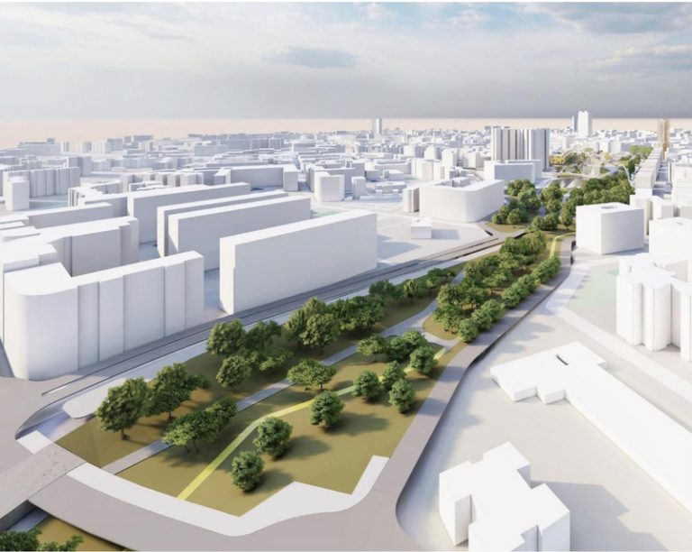 El Parc Central d’Alacant sumarà un gran corredor verd de 2.100 metres sobre les vies