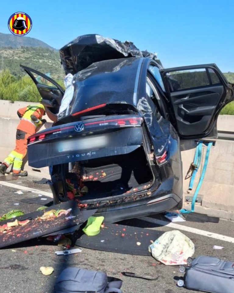 Reoberta l’A-35 a Xàtiva després de dos hores tallada per un accident amb un ferit