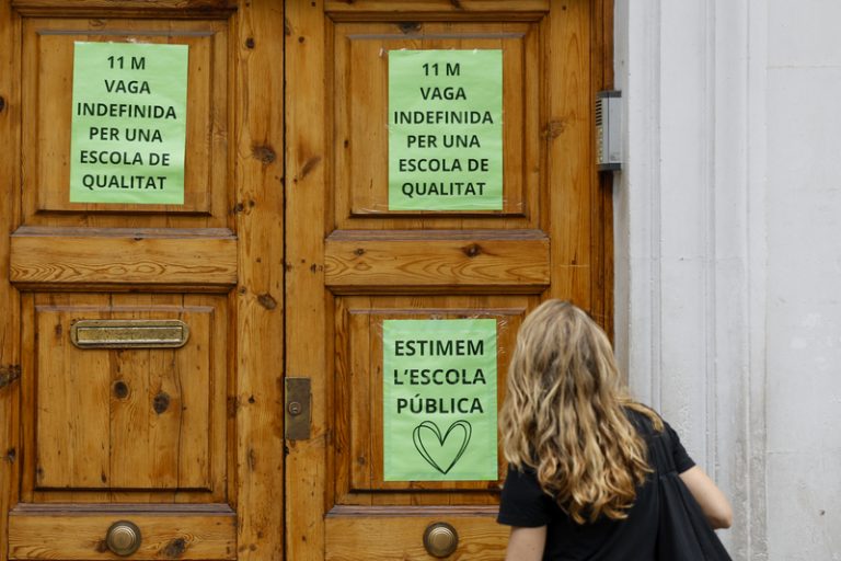 Segona jornada de vaga docent: sindicats eleven el seguiment al 75% enfront del 32% que xifra Educació