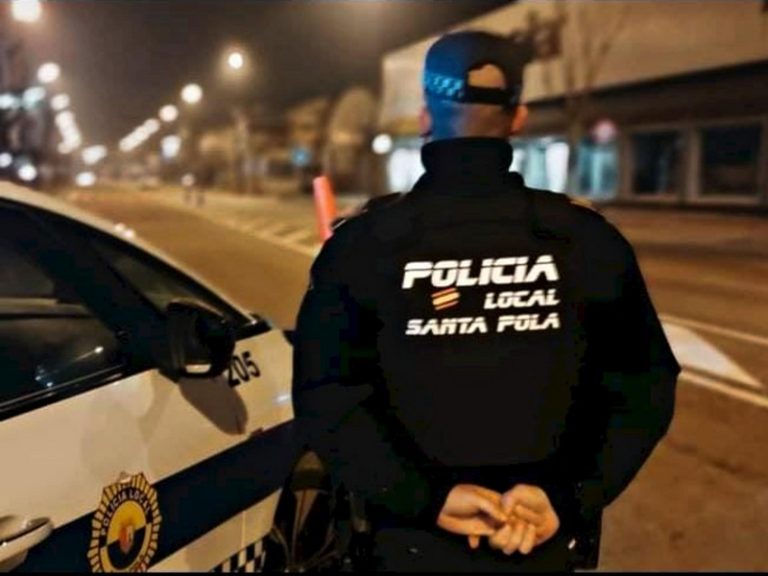 Detingut a Santa Pola després d’atropellar a un policia local i fugir amb cotxe