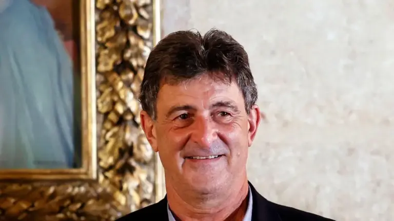 Mario Alberto Kempes durant un acte de la Generalitat, amb motiu de la distinció